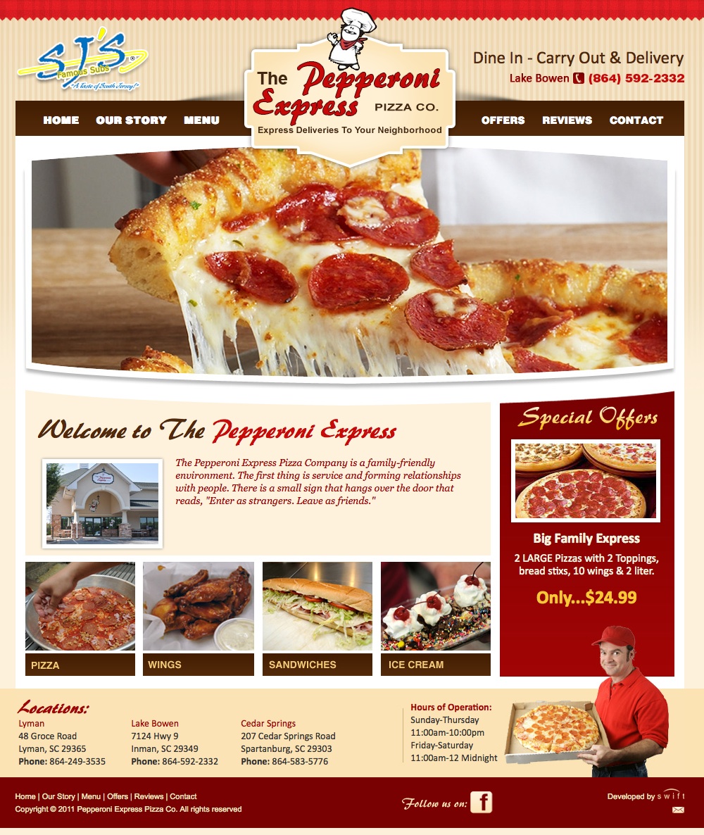 The Pepperoni Express launches new website